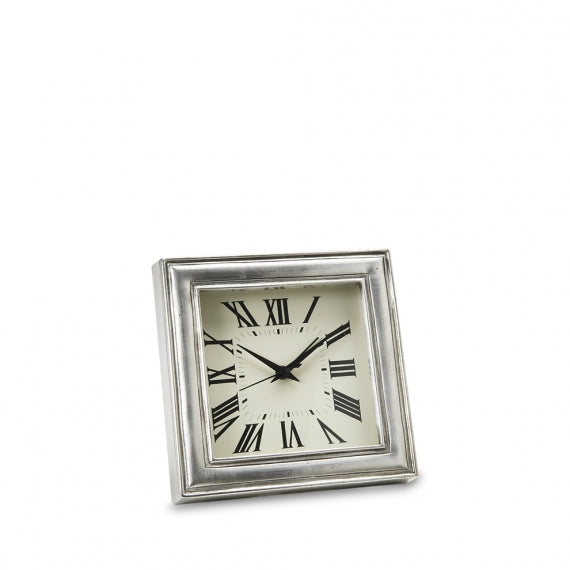MATCH PEWTER Square Alarm Clock
