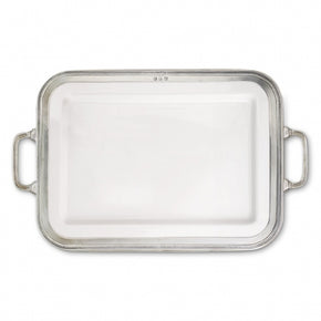 MATCH PEWTER Luisa Rectangle Platter Large with Handles