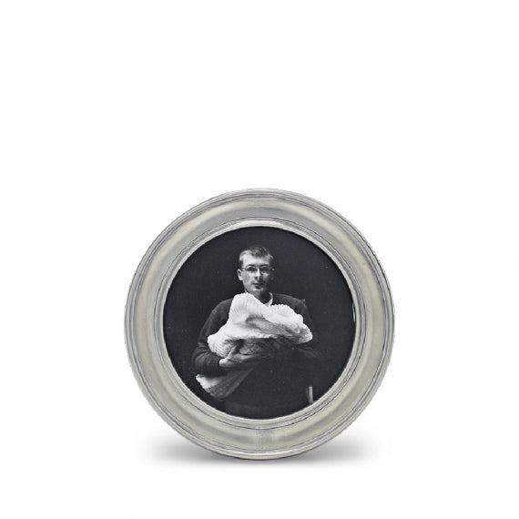 MATCH PEWTER Lugano Round Frame