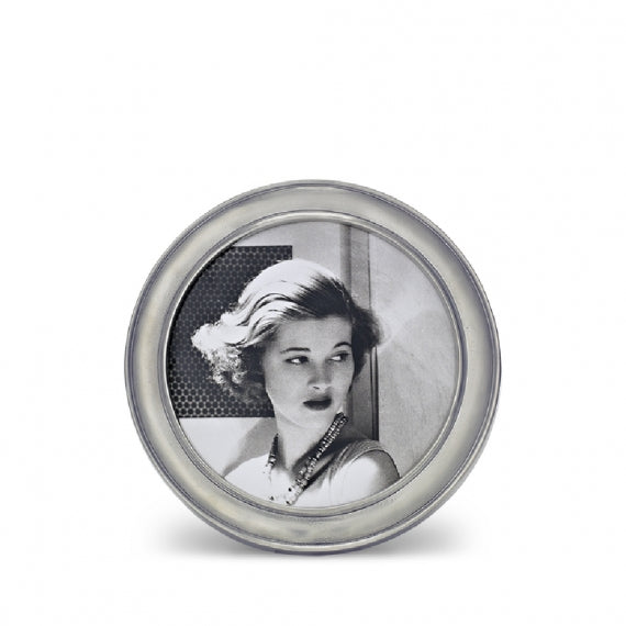 MATCH PEWTER Lugano Round Frame