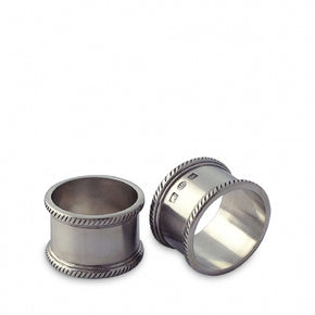 MATCH PEWTER Luisa Round Napkin Ring in Pair