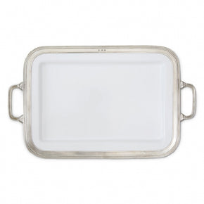MATCH PEWTER Gianna Rectangular Platter with Handles