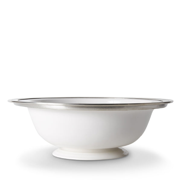 MATCH PEWTER Gianna Round Footed Serving Bowl