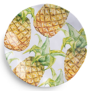Q SQUARED Aloha Melamine Dinner Plate Set of 4