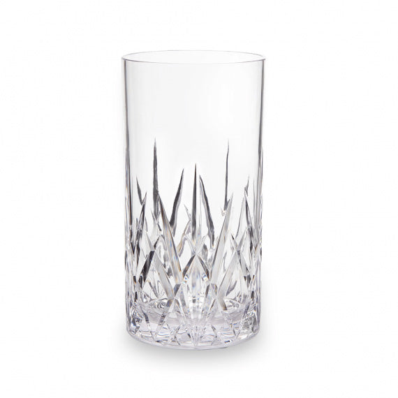 Q SQUARED Aurora Crystal Tritan Acrylic Highball Glass Tumbler Set of 4