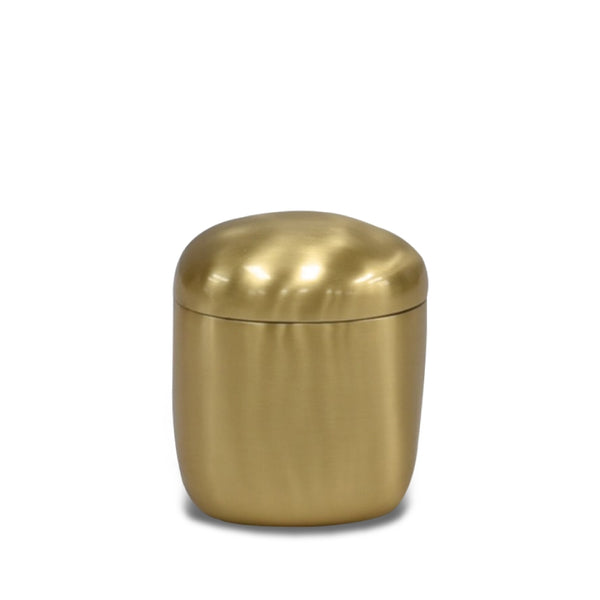 TINA FREY Brushed Brass Lidded Box