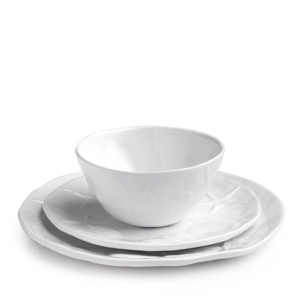 Q SQUARED Captiva Sea Life White Melamine Personal Bowl Set Of 4