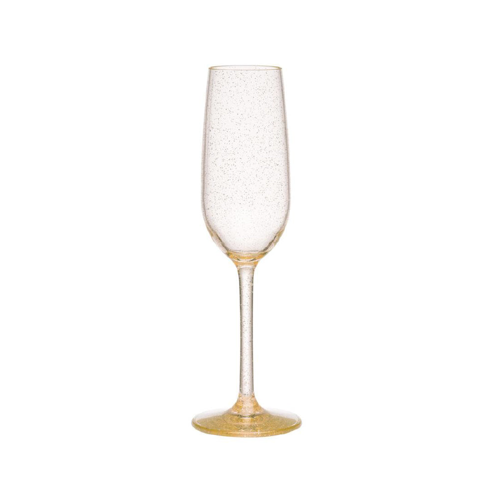 Hudson Tritan Acrylic Champagne Flute in Glitter Set of 8 - Q