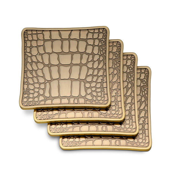 L'OBJET Crocodile Coasters Set of 4