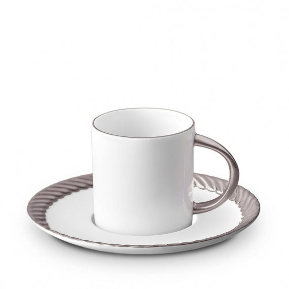 L'OBJET Corde Espresso Cup And Saucer