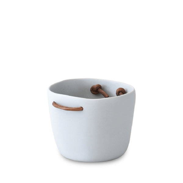 TINA FREY Ice Bucket With Leather Handles