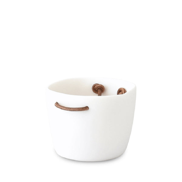 TINA FREY Ice Bucket With Leather Handles