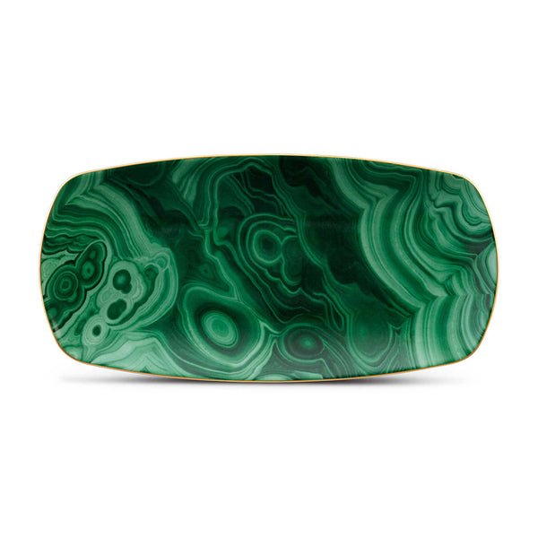 L'OBJET Malachite Rectangular Tray - Medium