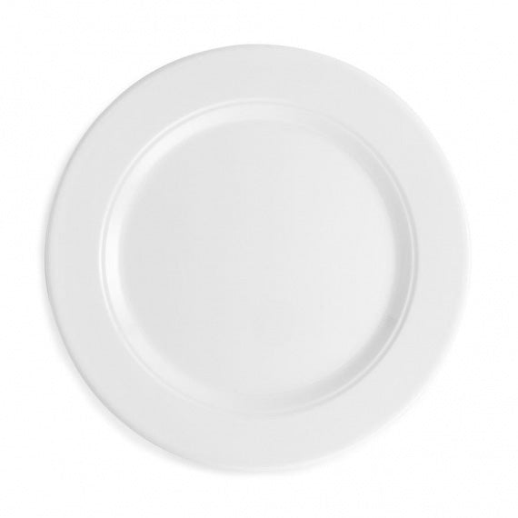 Q SQUARED Diamond Melamine Round Dinner Plate Set of 4