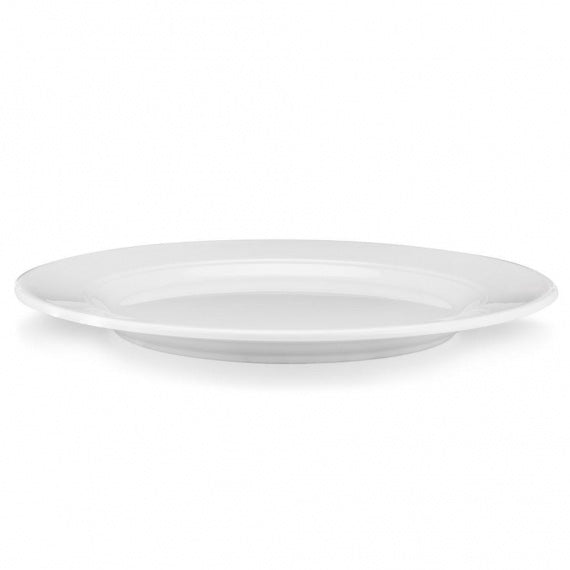 Q SQUARED Diamond Melamine Round Dinner Plate Set of 4