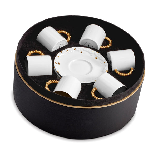 L'OBJET Haas Mojave Espresso Cup + Saucer Set Of 6