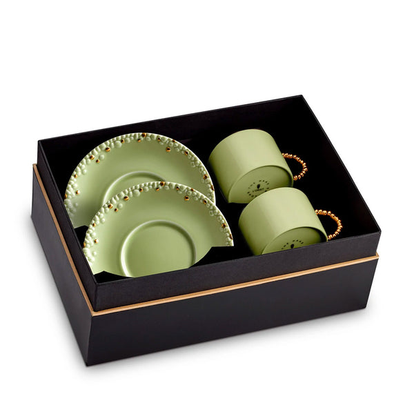 L'OBJET Haas Mojave Tea Cup and Saucer Set of 2