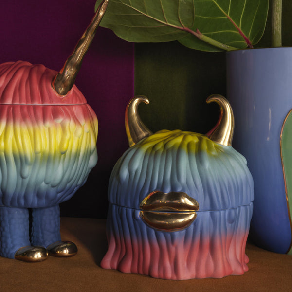 L'OBJET Haas Malibu Monster Box + Plates Set Of 4 - Special Edition