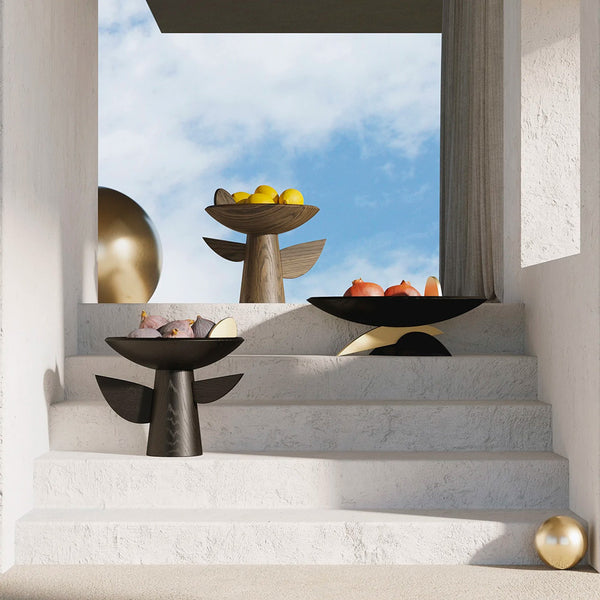 L'OBJET Kelly Behun Leaf Bowl on Stand