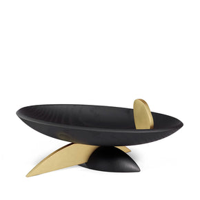 L'OBJET Kelly Behun Leaf Oval Bowl on Stand