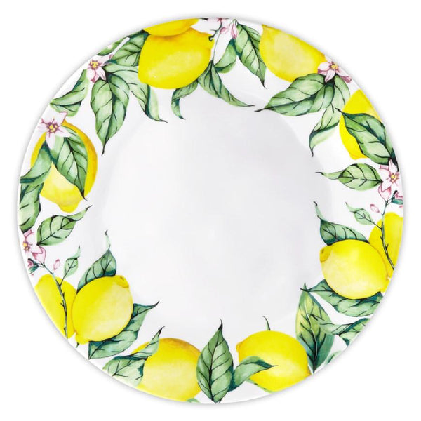 Q SQUARED Limonata Melamine Dinner Plate Set of 4