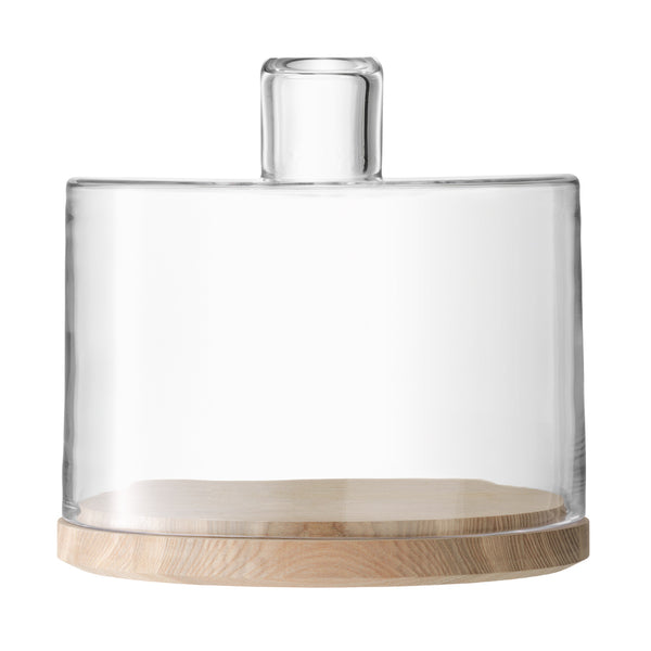 LSA INTERNATIONAL Lotta Cake / Cheese Dome & Ash Base Set of 2