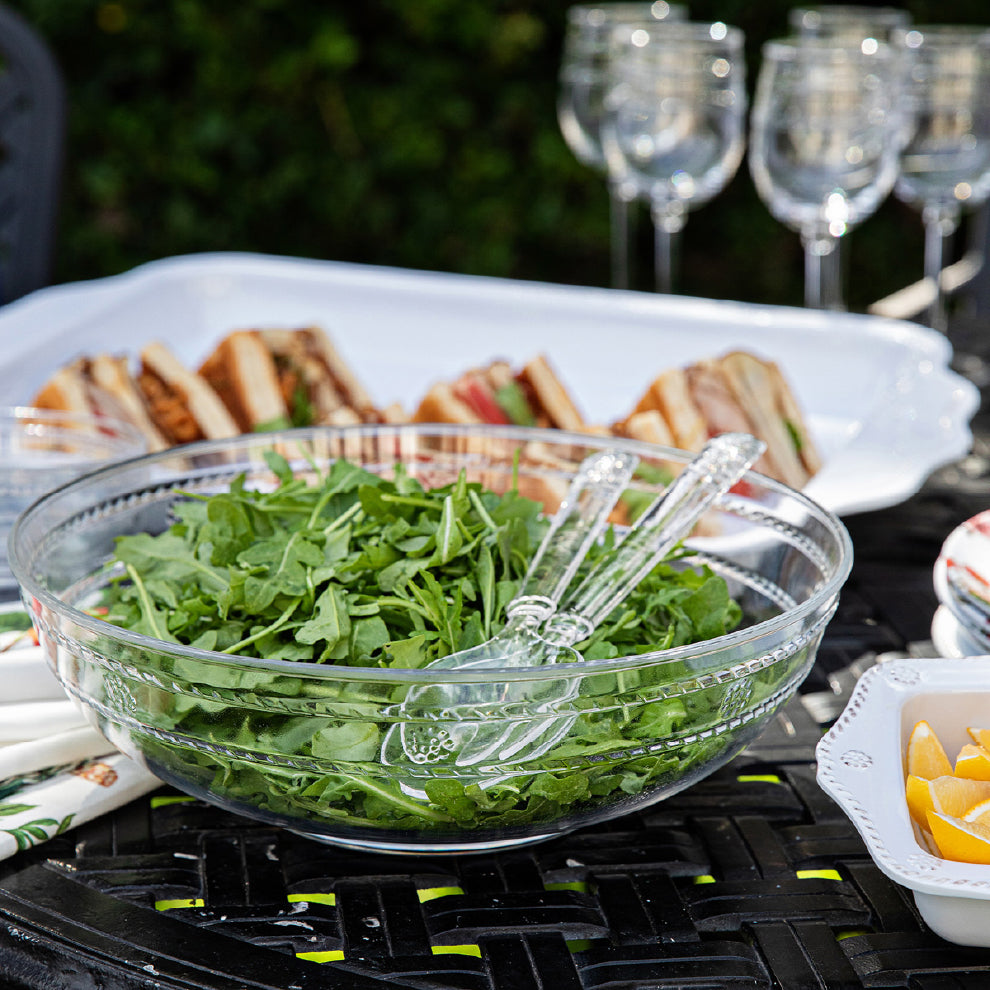 Isabella Arcylic Salad Servers Set Of 8