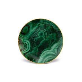 L'OBJET Malachite Canape Plates Set of 4