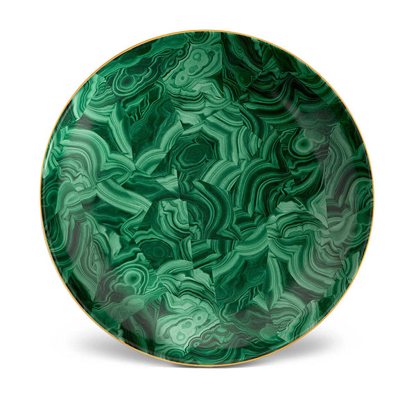 L'OBJET Malachite Round Platter