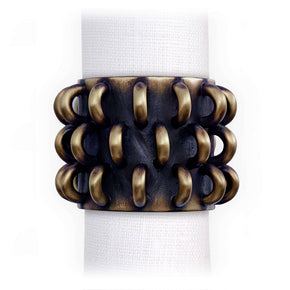 L'OBJET Tulum Rings Napkin Jewels Set Of 4