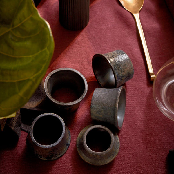 L'OBJET Terra Cuff Napkin Rings Set Of 4