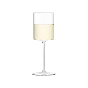 LSA INTERNATIONAL Otis White Wine Glass Set of 12
