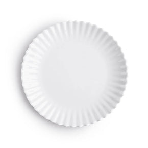 Q SQUARED Patio Luxe Lightweight White Salad Plate Set Of 4