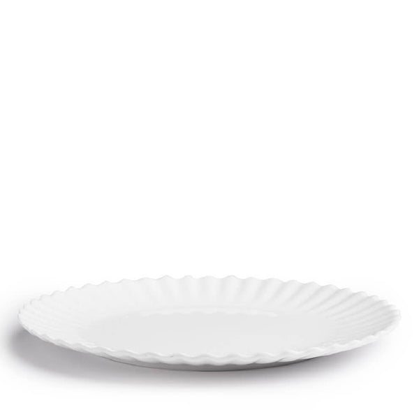 Q SQUARED Patio Luxe Lightweight White Dinner Plate Set Of 4