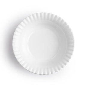 Q SQUARED Patio Luxe Lightweight White Personal Bowl Set Of 4