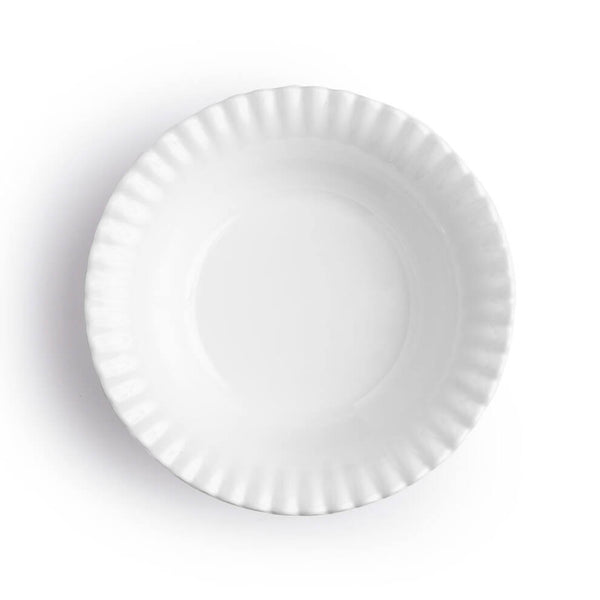 Q SQUARED Patio Luxe Lightweight White Personal Bowl Set Of 4