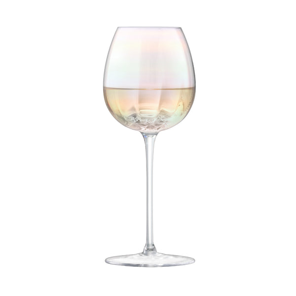 LSA INTERNATIONAL Pearl White Wine Glass Set of 8