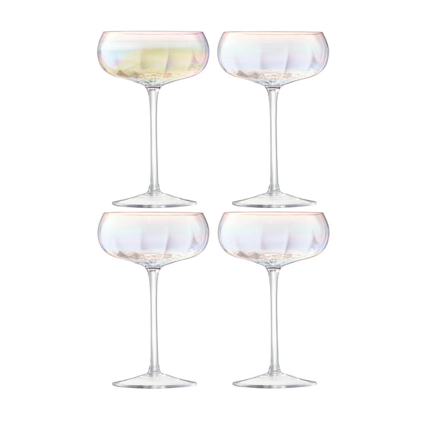 LSA INTERNATIONAL Pearl Champagne Saucer Set of 12