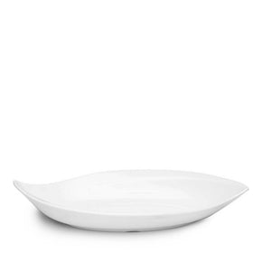 Q SQUARED Petal White Melamine Serving Platter Set Of 4