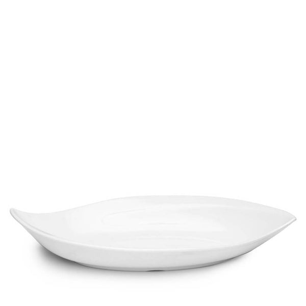 Q SQUARED Petal White Melamine Serving Platter Set Of 4