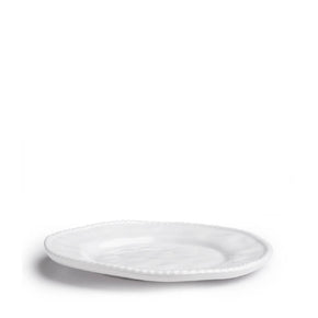 Q SQUARED Portsmouth Nautical White Melamine Salad Plate Set Of 4