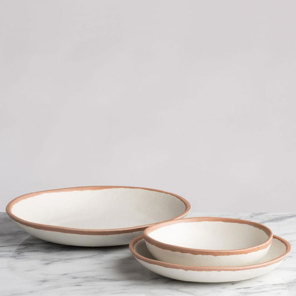 Q SQUARED Potter Stone Melaboo™ Long Oval Platter Set of 4