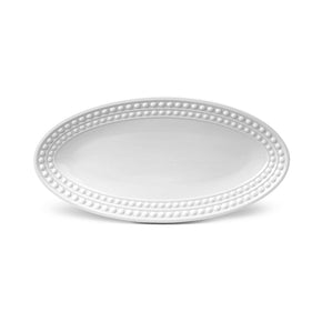 L'OBJET Perlee Small Oval Platter - White
