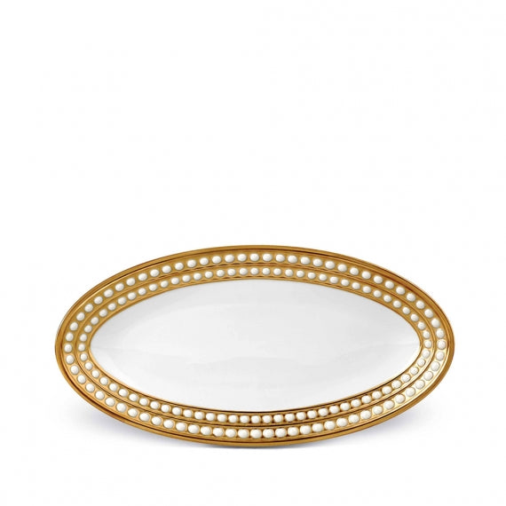 L'OBJET Perlee Oval Platter