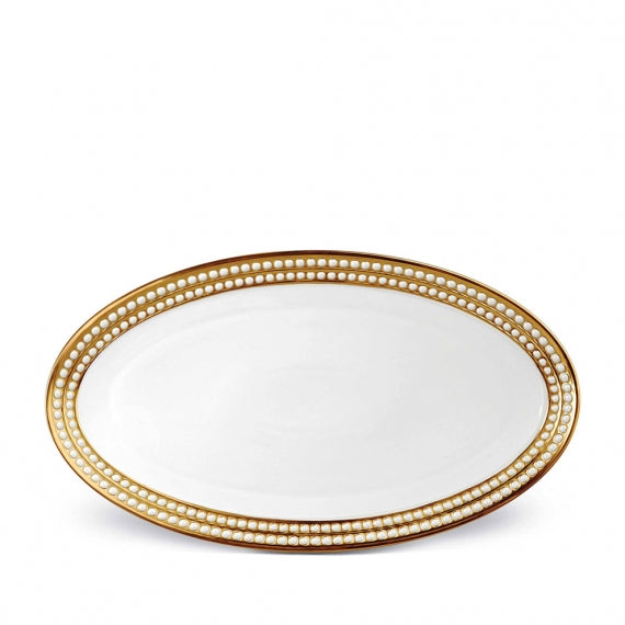 L'OBJET Perlee Oval Platter
