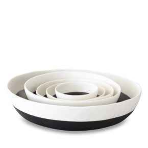 TINA FREY Two Color Extra Large Wide Bowl