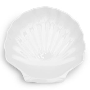Q SQUARED Shell White Melamine Serving Platter Set Of 4