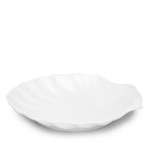Q SQUARED Shell White Melamine Serving Platter Set Of 4