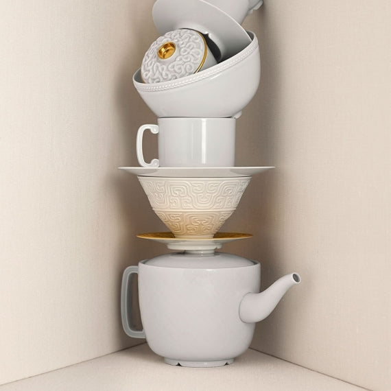 L'OBJET Soie Tressée Espresso Cup And Saucer