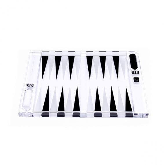 ALEXANDRA VON FURSTENBERG Rockwell Backgammon Set - Black & White